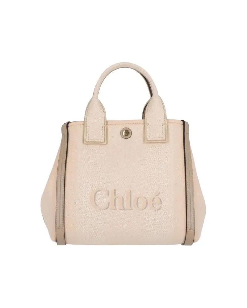 Chloé Shopper & Totes "Carry" Small Tote Bag Beige beige Beige