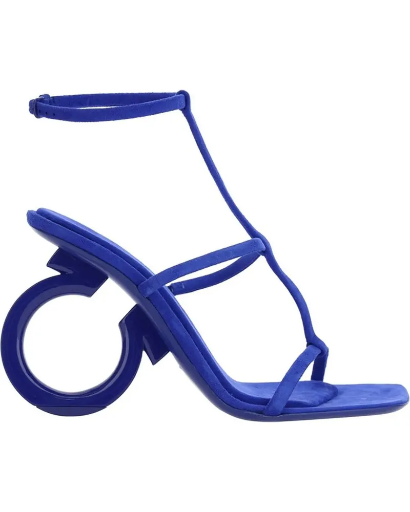Ferragamo Sandalen Elina Leather Sandals blau Blau
