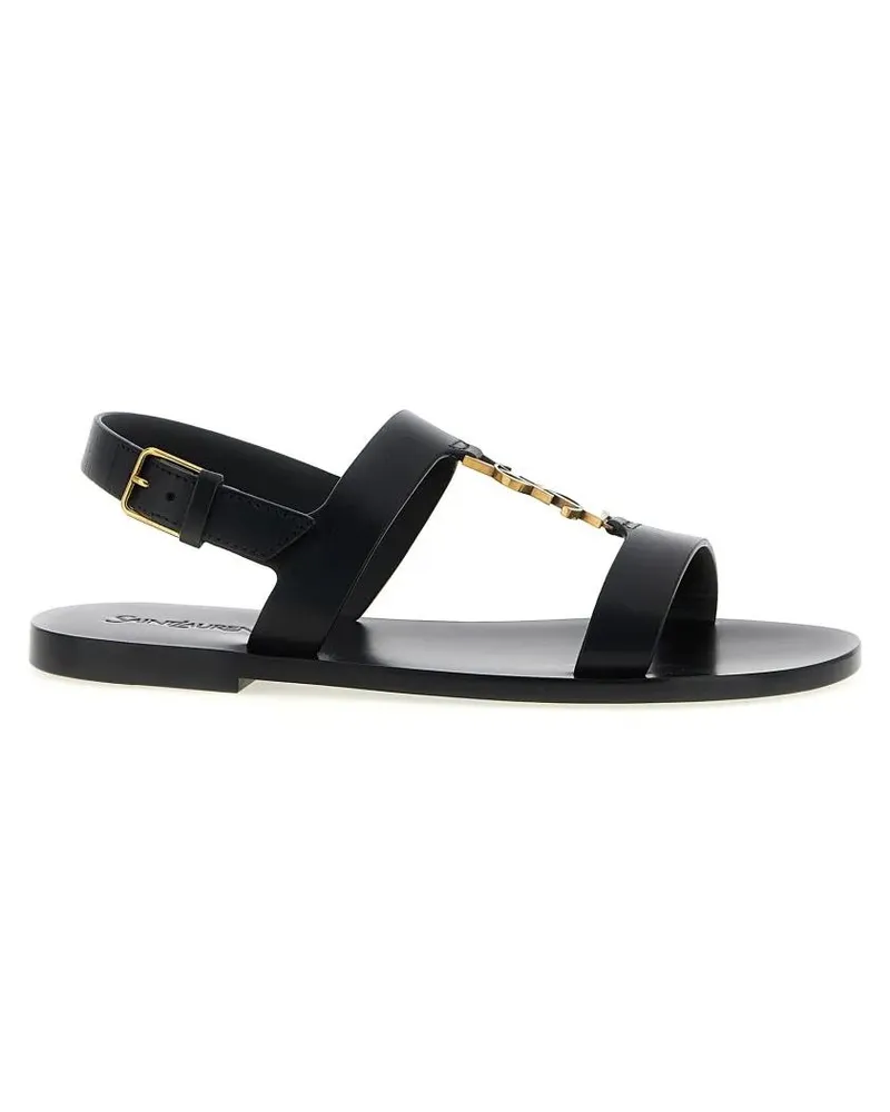 Saint Laurent Loafer 'Cassandre' Sandals schwarz Schwarz