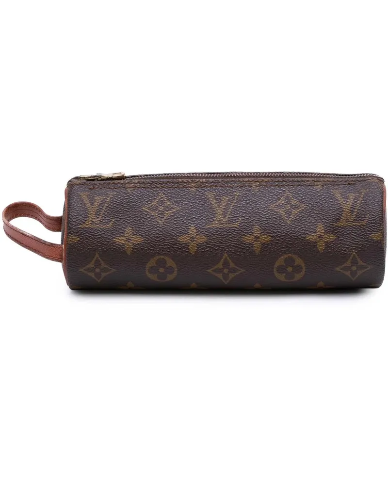 Louis Vuitton Portemonnaie Monogram Trousse Ronde Pencil Case 20 braun Braun