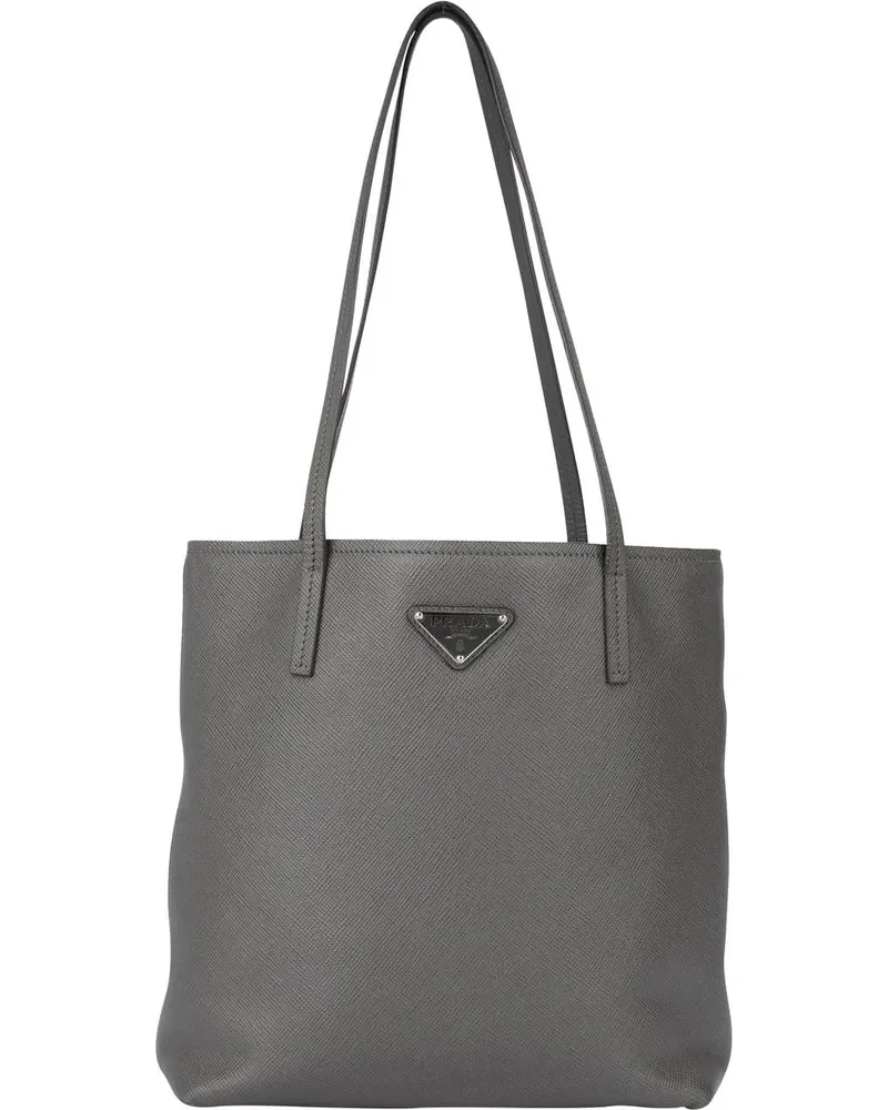 Prada Crossbody Bags  Grey Saffiano Cuir Leather Shoulder Bag bunt Bunt