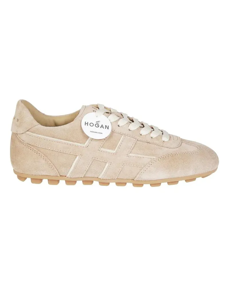 Hogan Low-Top Sneaker Soft Suede Sneakers With Lace-Up Design beige Beige