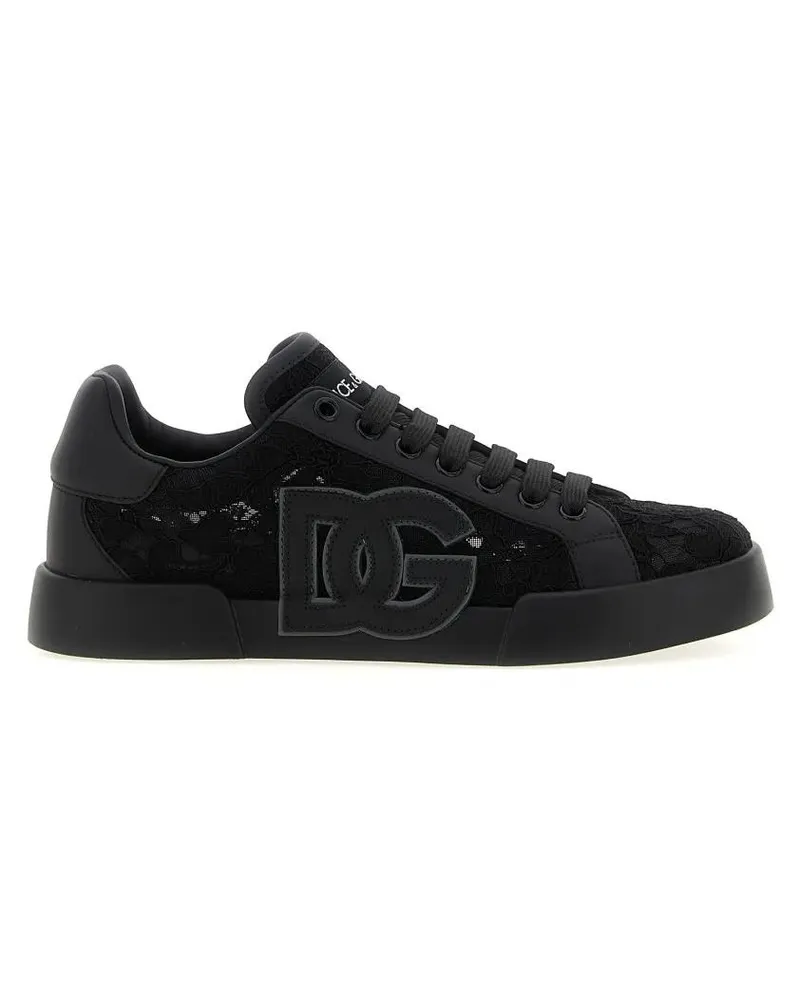 Dolce & Gabbana Low-Top Sneaker 'Portofino Light Strobel' Sneakers schwarz Schwarz