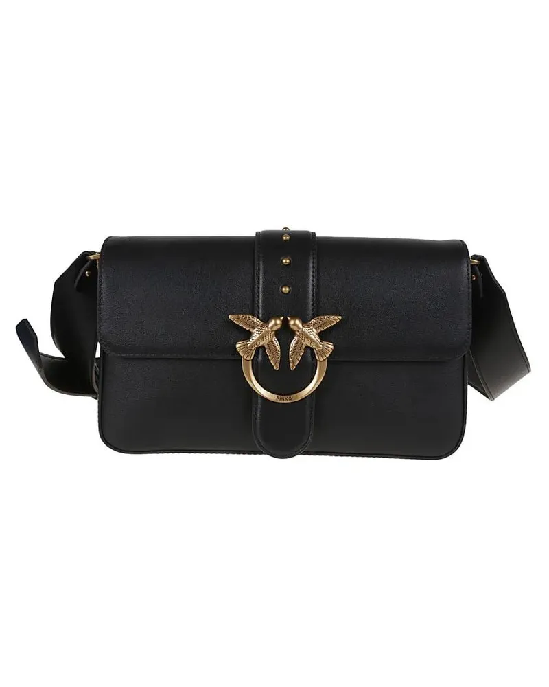 Pinko Hobo Bags Classic Love Bag Slouchy Shoulder Bag schwarz Schwarz