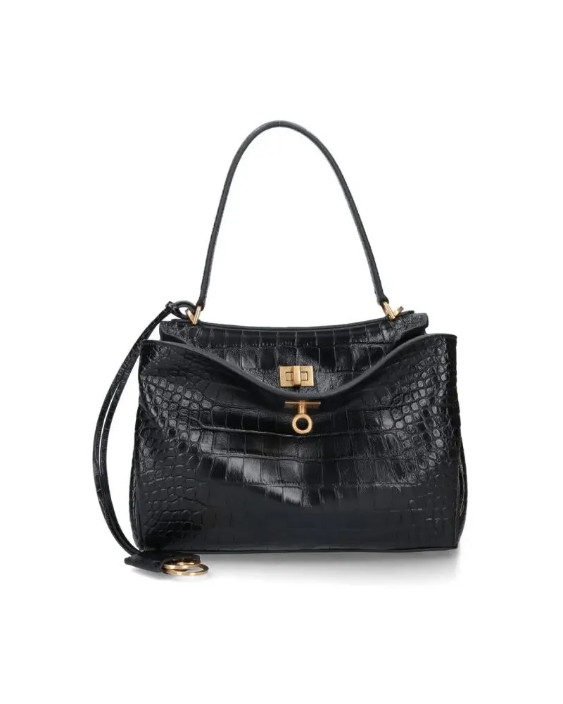 Balenciaga Hobo Bags "Rodeo" Small Bag – Black schwarz Schwarz