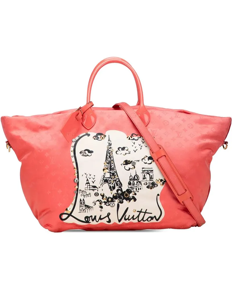 Louis Vuitton Hobo Bags Monogram Nylon Nouvelle Vague Beach Bag rosa Gold