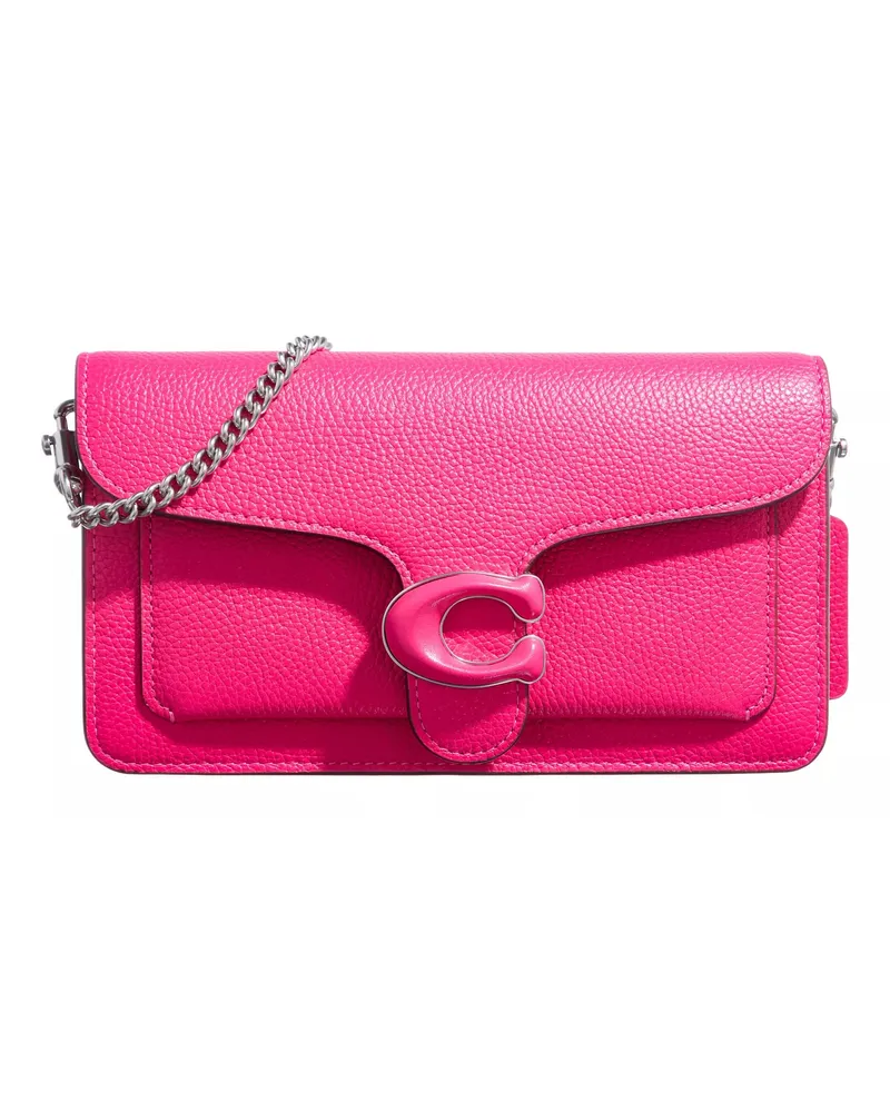 Coach Crossbody Bags Leather Covered C Closure Tabby Chain Clutch pink Rosa