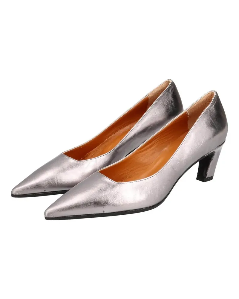 Thea Mika Hohe Schuhe Pumps silberfarben 