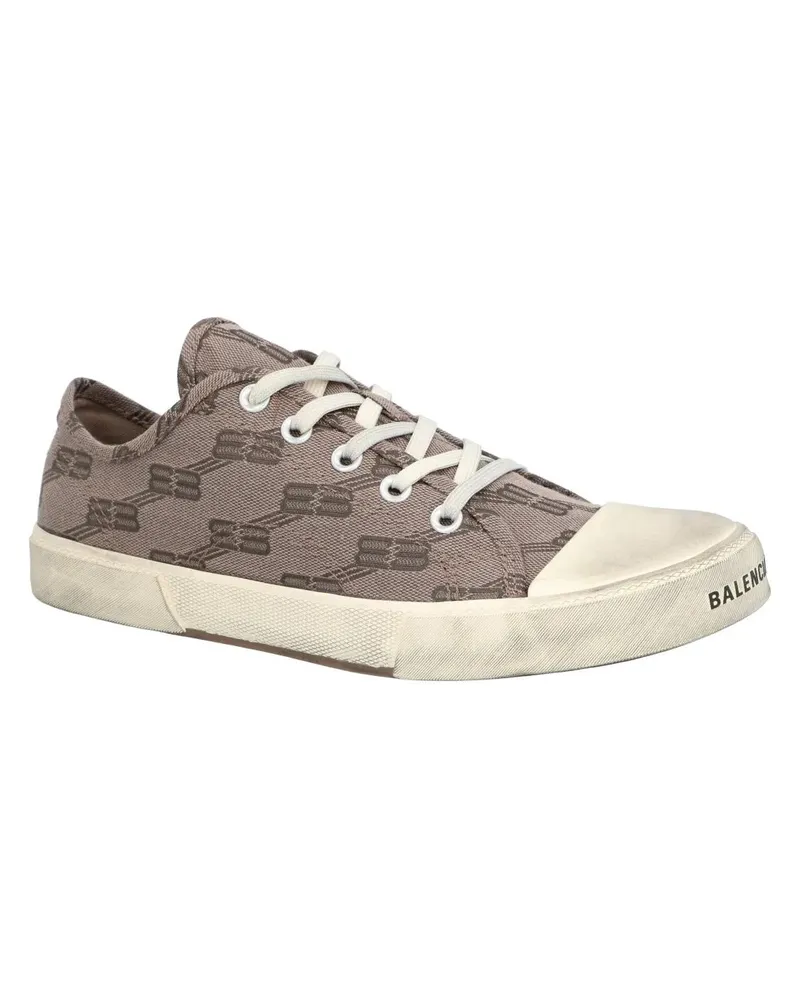 Balenciaga Low-Top Sneaker Paris Low Bb Monogram Brown braun Braun