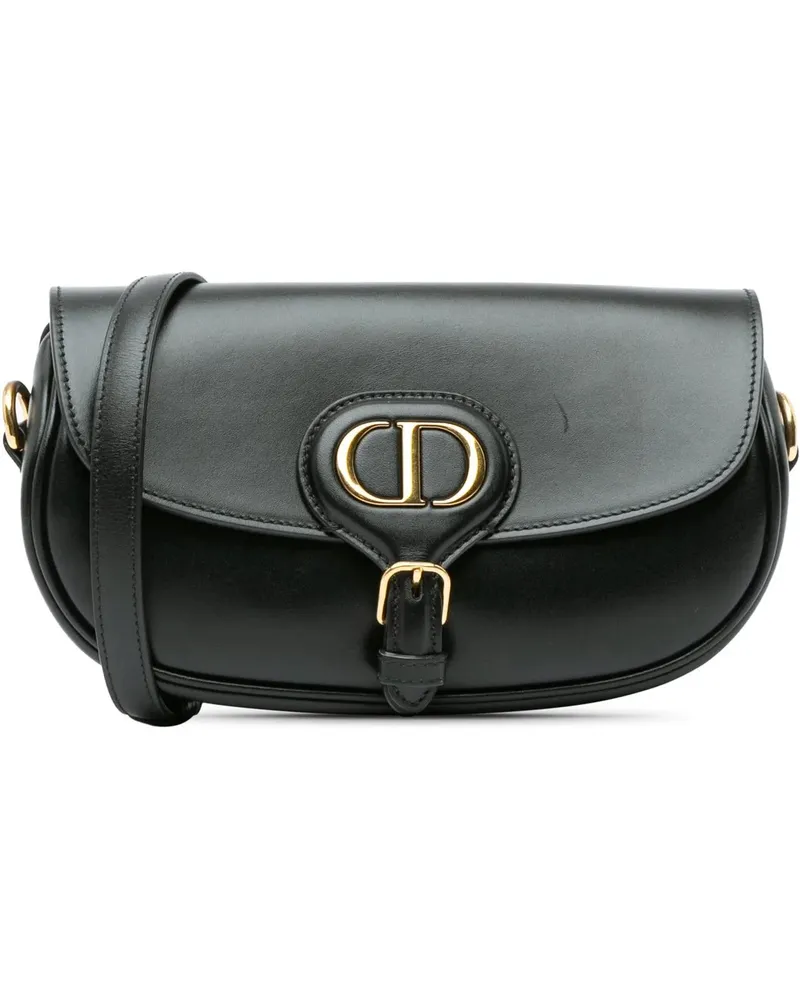 Dior Hobo Bags 2022 Calfskin Bobby East West Crossbody schwarz Schwarz