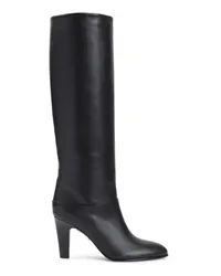 Chloé Boots & Stiefeletten Eve Black Calf Leather Boots Schwarz