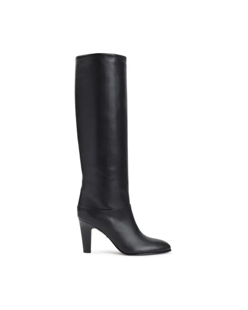 Chloé Boots & Stiefeletten Eve Black Calf Leather Boots Schwarz