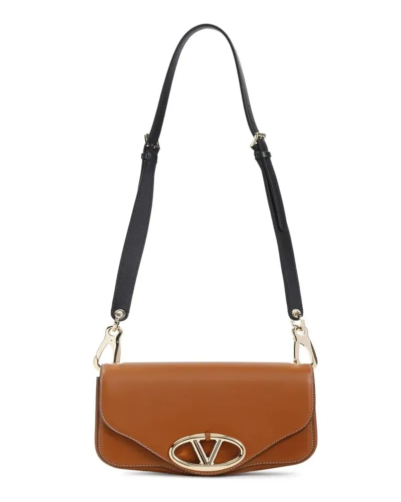 Valentino Garavani Shopper Logo 1 Small Shoulder Bag Braun