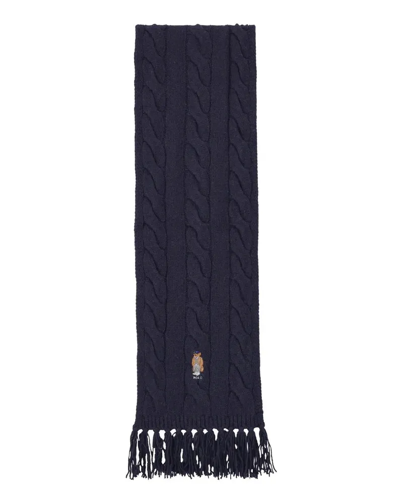 Ralph Lauren Tücher & Schals Schal aus Zopfstrick blau Blau