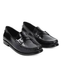 Saint Laurent Loafers & Ballerinas Black Calf Leather Le Loafer 15 Mocassin Schwarz