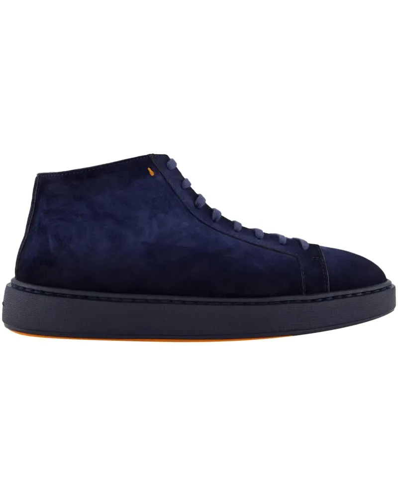 Santoni Low-Top Sneaker Heren Dump High Sneaker blau Blau