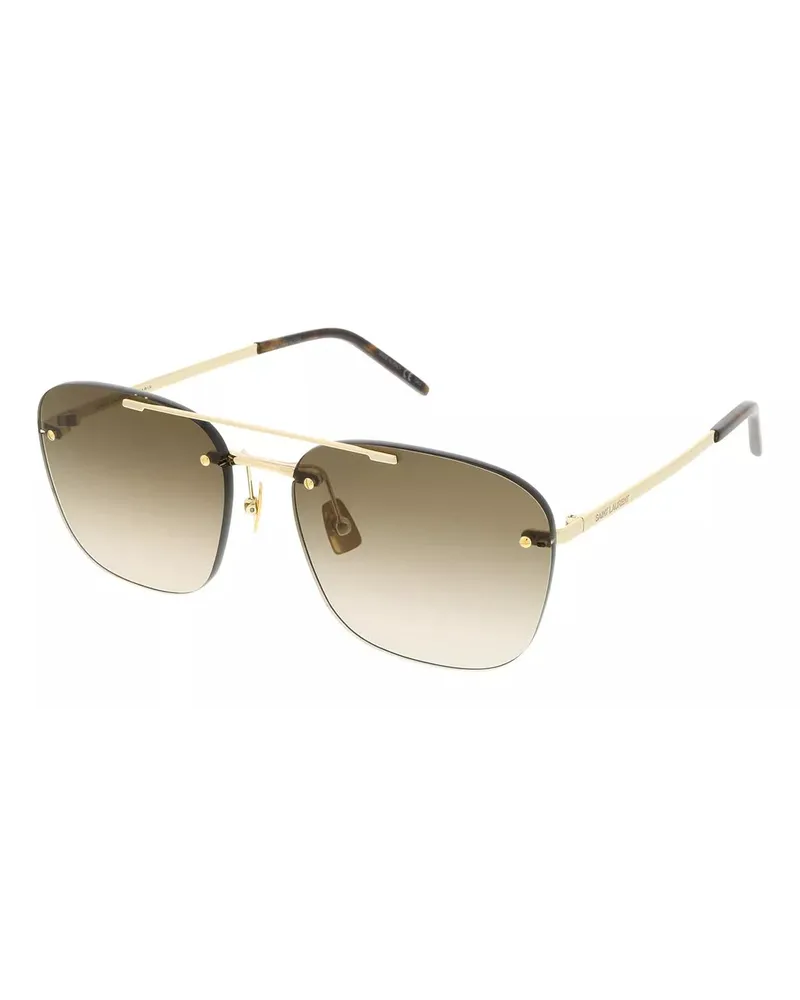 Saint Laurent Sonnenbrillen SL 309 RIMLESS-003 58 Sunglass Unisex Metal Gold