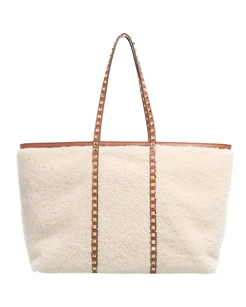 Valentino Garavani Hobo Bags Rockstud Tote Bag beige Beige