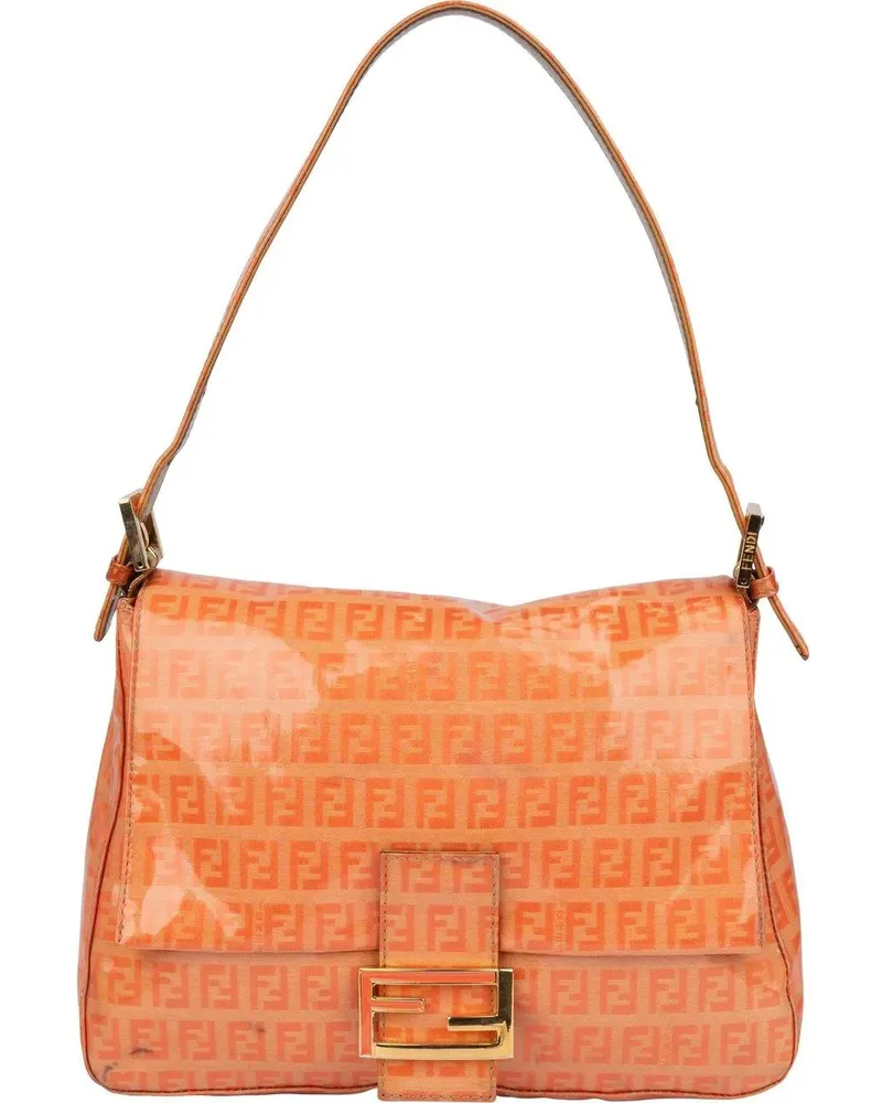 Fendi Crossbody Bags  FF Monogram Mamma Baguette Handbag orange Orange