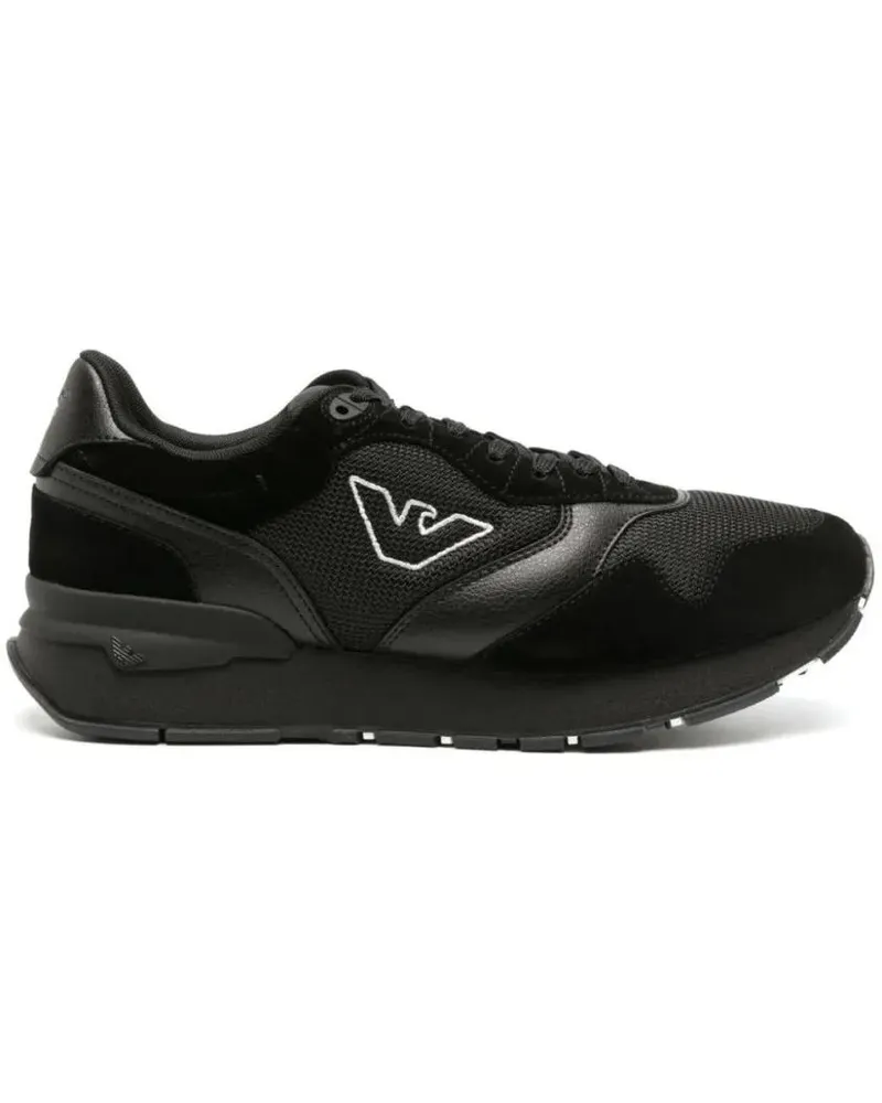 Emporio Armani Low-Top Sneaker Modern Black Trainers schwarz Schwarz