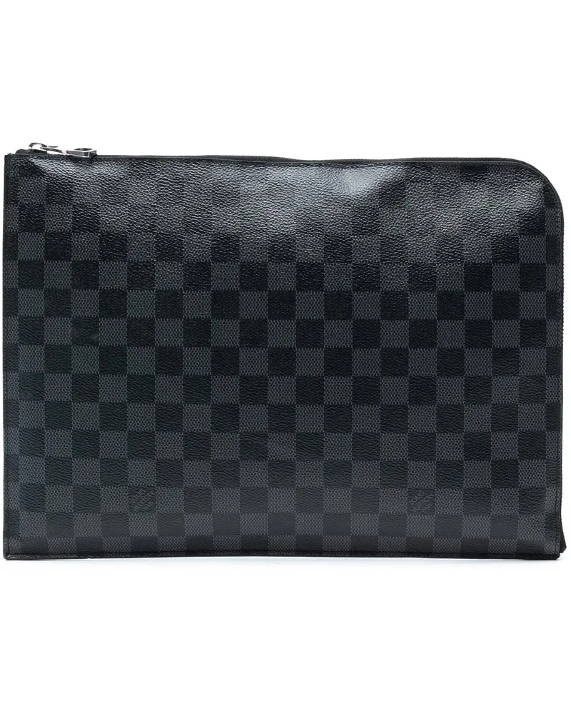 Louis Vuitton Clutches Damier Graphite Pochette Jour GM schwarz Schwarz