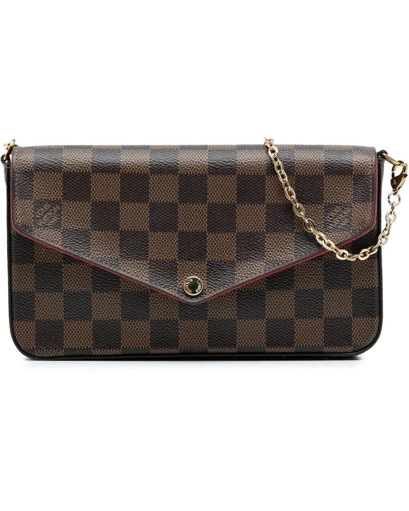 Louis Vuitton Hobo Bags Damier Ebene Pochette Felicie braun Braun