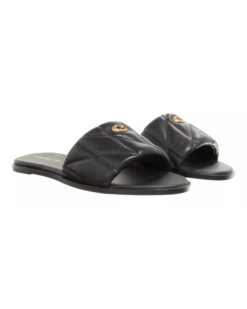 Coach Slipper & Pantoletten Holly Quilted Leathe Blk schwarz Schwarz