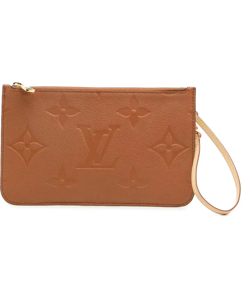 Louis Vuitton Kosmetiktaschen Monogram Empreinte Giant Neverfull MM Pouch braun Braun