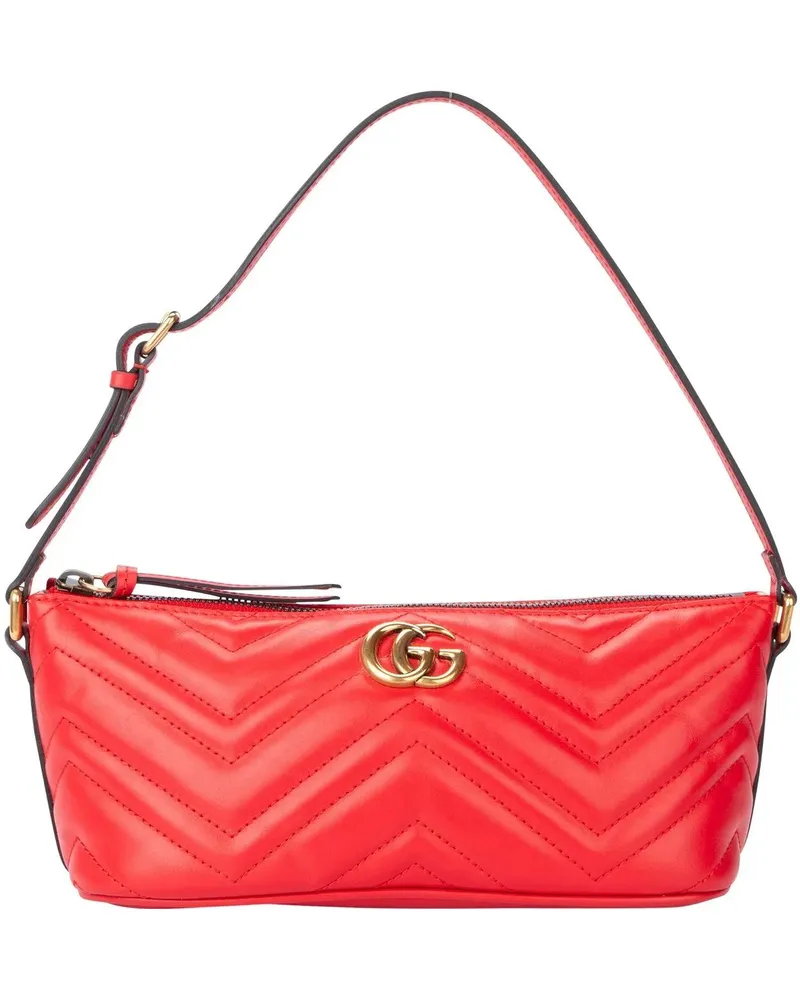 Gucci Crossbody Bags  Rosso Leather Marmont Shoulder Bag bunt Bunt