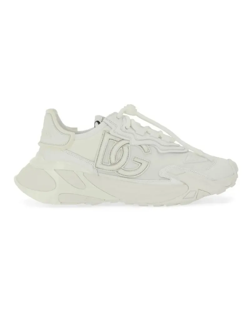 Dolce & Gabbana Low-Top Sneaker Chunky Sneakers With Layered Upper And Raised Logo weiß Weiß