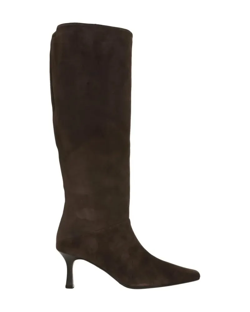 Billi Bi Stiefel Pointed Toe Suede Ankle Boots With Stiletto Heel schwarz Schwarz