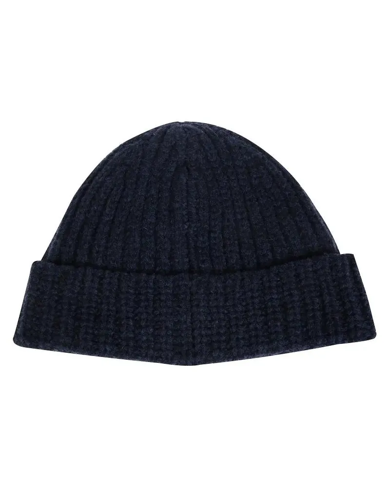 Marni Caps & Mützen Textured Knit Beanie With Rolled Cuff schwarz Schwarz