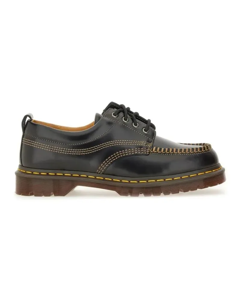 Dr.Martens Loafer Moccasin-Style Lowell Shoes With Contrast Stitchin schwarz Schwarz