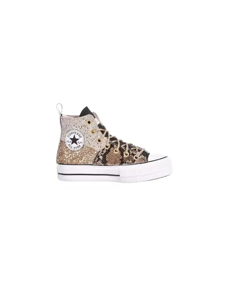 Converse Low-Top Sneaker Platform Champagne, Gold bunt Bunt