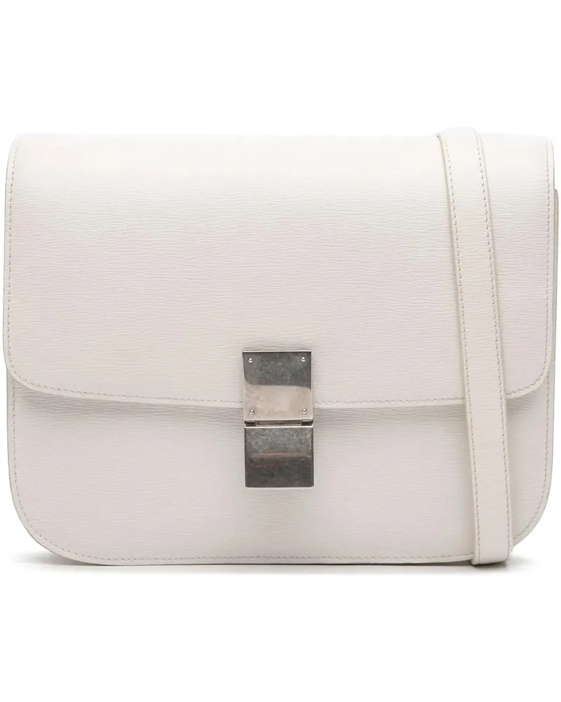 Celine Hobo Bags Medium Calfskin Classic Box weiß Weiß