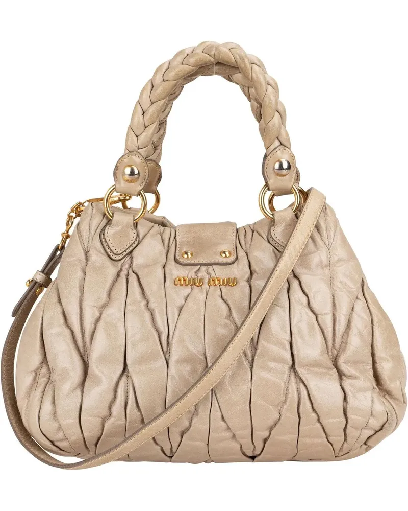 Miu Miu Crossbody Bags  Quilted Leather City Handbag bunt Bunt