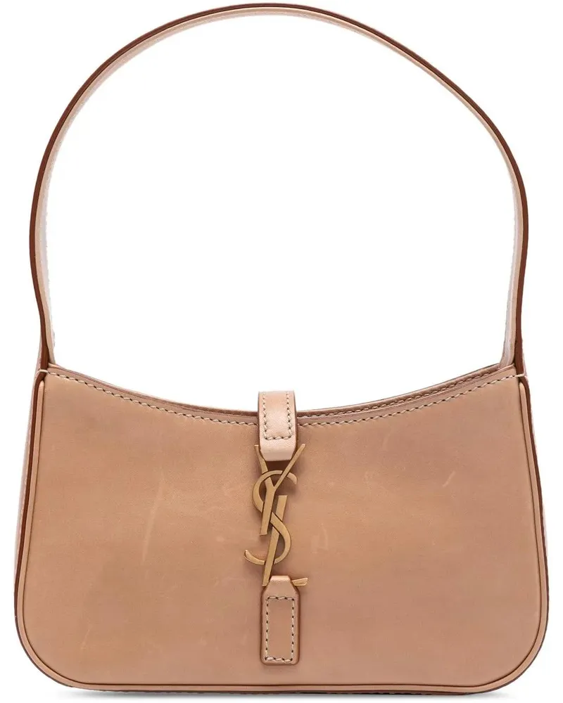 Saint Laurent Hobo Bags Mini Smooth Calfskin Le 5 a 7 Hobo braun Braun