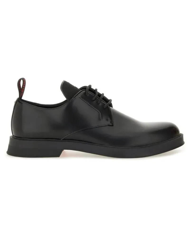 HUGO BOSS Loafer Leather "Derby" Loafer schwarz Schwarz