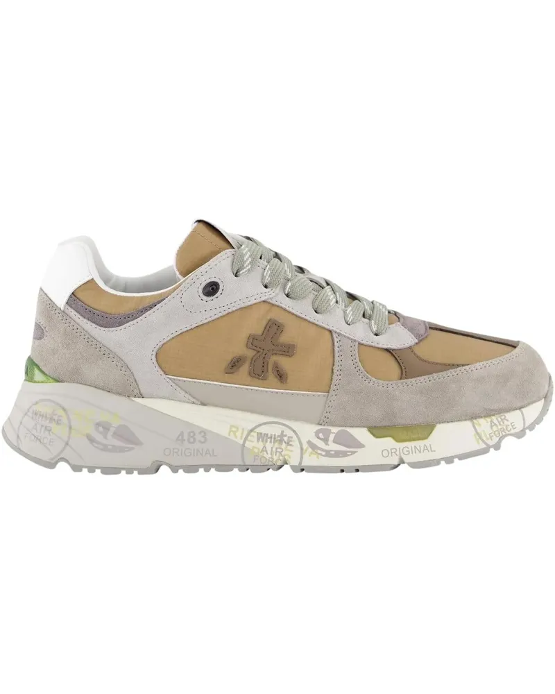 Premiata Low-Top Sneaker Sneakers Beige Grigio braun Braun