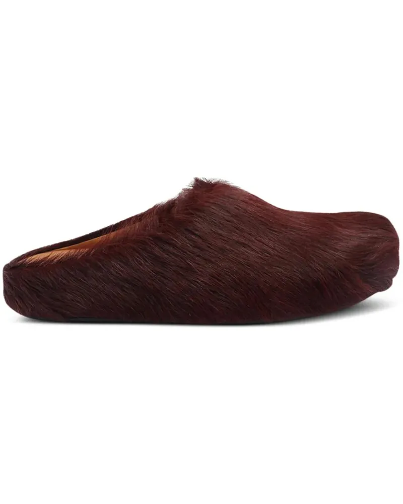Marni Slipper & Pantoletten Fussbett Sabot Burgundy rot Rot