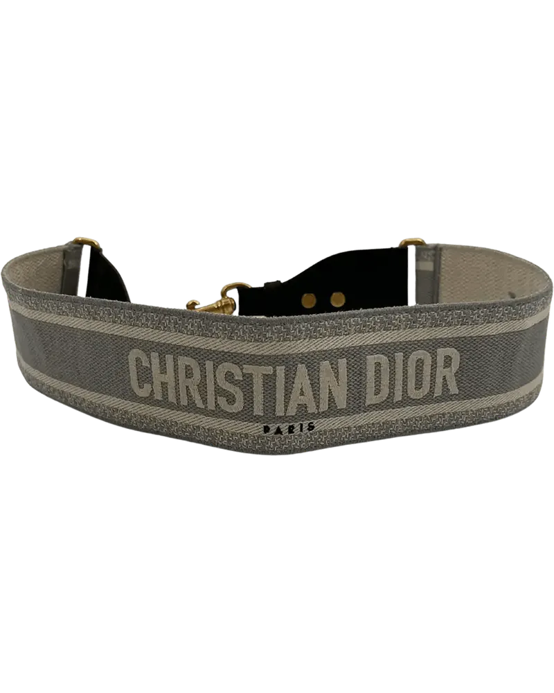 Dior Hobo Bags  wide shoulder strap Dior Paris embr grau Grau