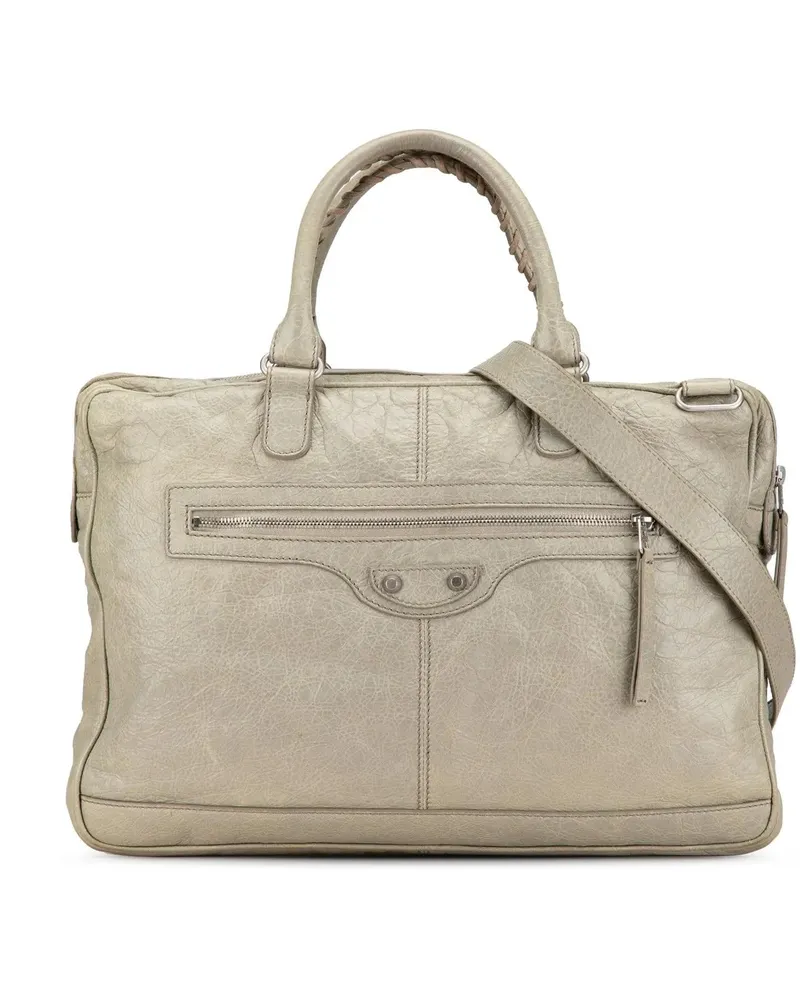 Balenciaga Hobo Bags 2001-2010 Lambskin Motocross Classic Bridge Satche grau Grau