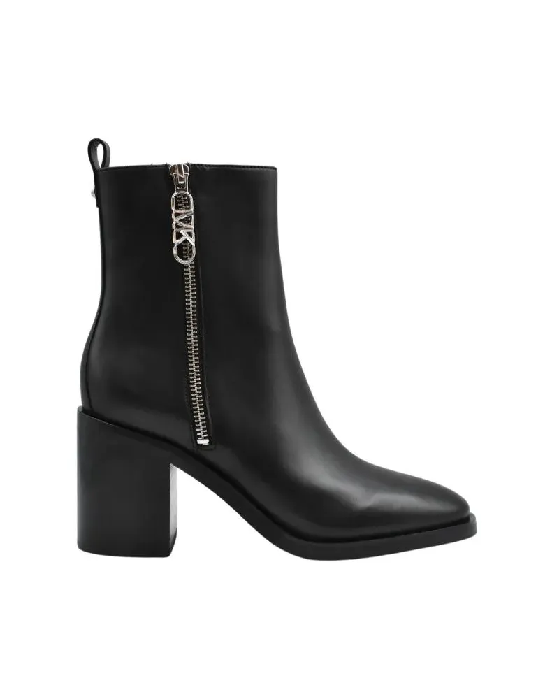 Michael Kors Stiefel Laced Ankle Boots With Zipper Detail And Stiletto schwarz Schwarz