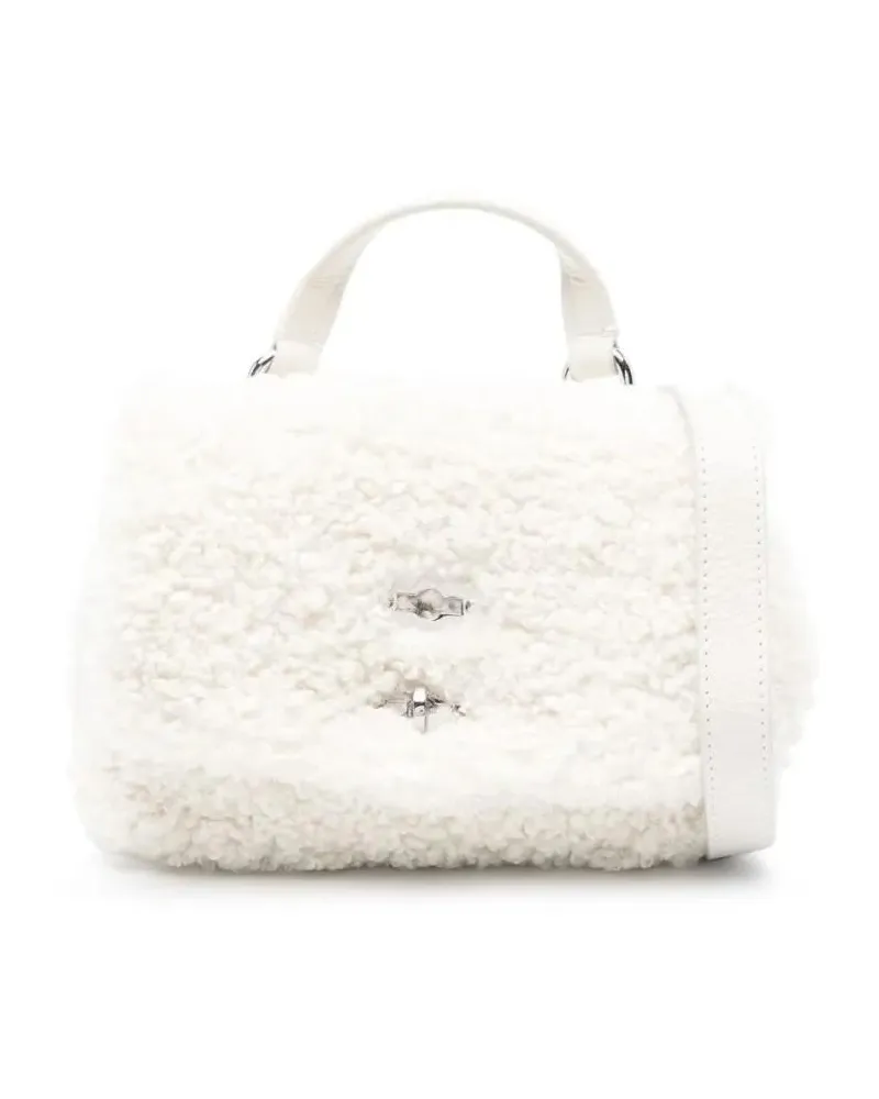 Zanellato Crossbody Bags Leather Bag Postina Dolly Baby weiß Weiß