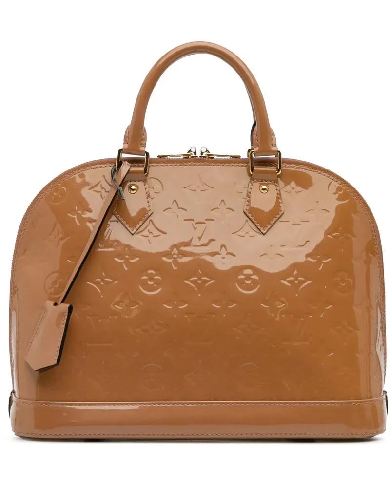 Louis Vuitton Crossbody Bags Monogram Vernis Alma PM braun Braun