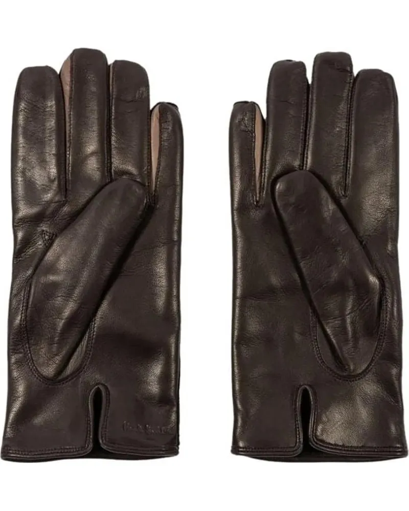 Paul Smith Handschuhe Gants cuir Choco entres doigts Taupe M1A 415GL M25 bunt Bunt