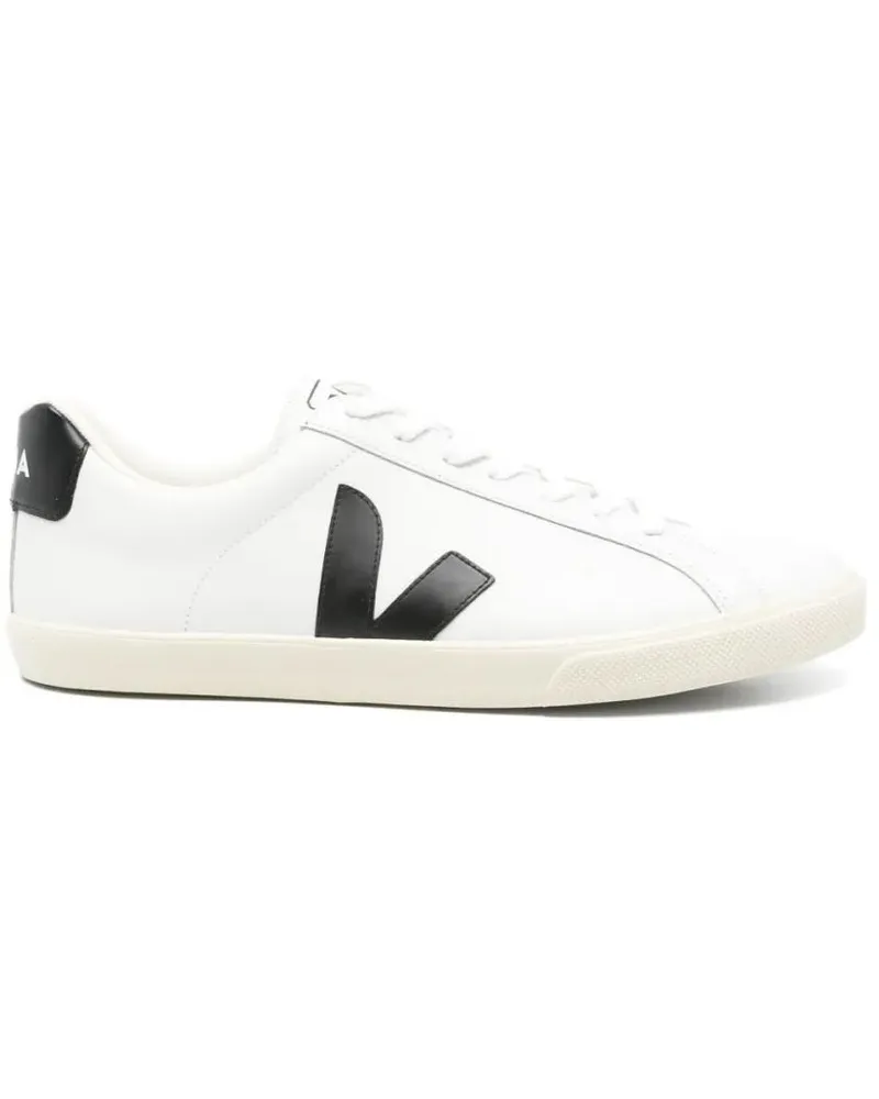 VEJA Low-Top Sneaker White Leather Sneakers With Branded Heel Counter weiß Weiß
