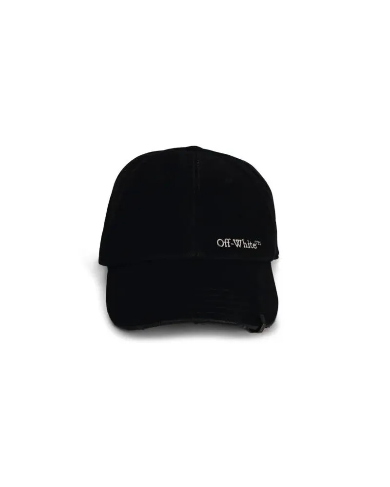 OFF-WHITE Mützen Black Cotton Cap Schwarz