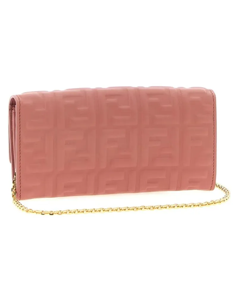 Fendi Portemonnaie Continental Baguette' Wallet On Chain pink Rosa
