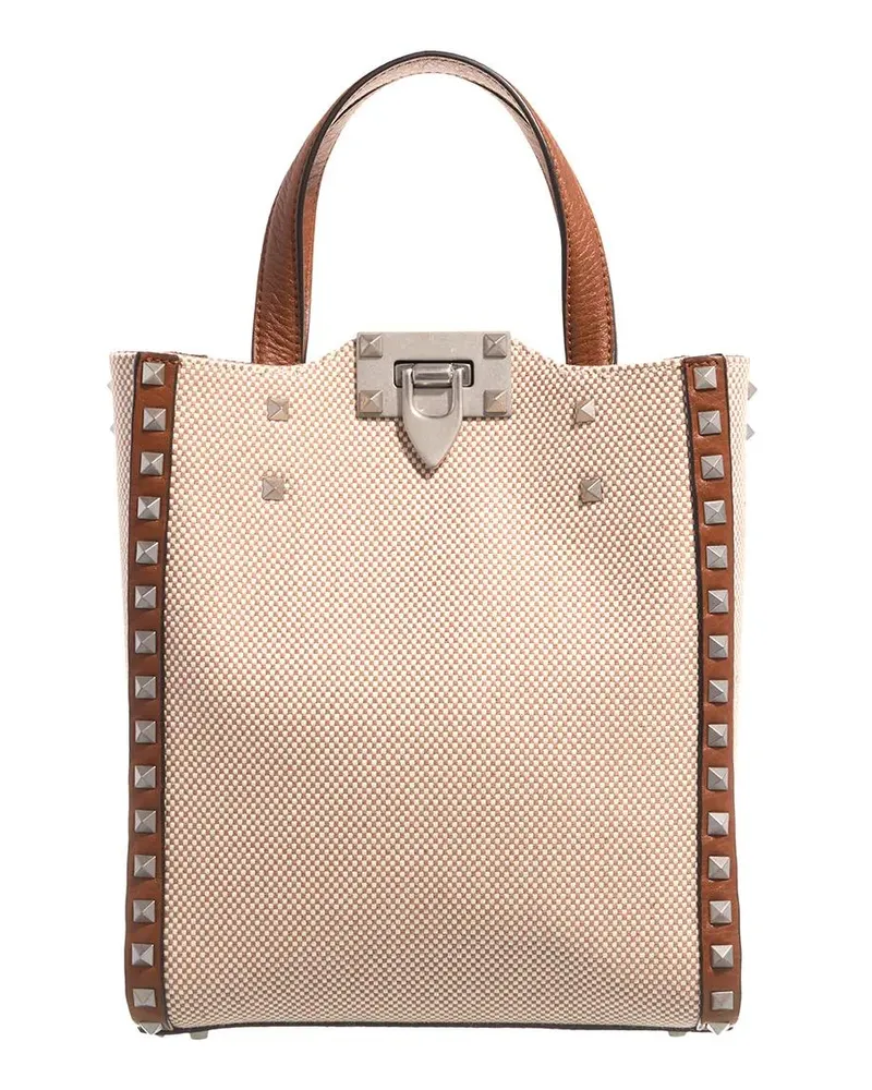 Valentino Garavani Hobo Bags Small Tote Bag Canvas beige Beige